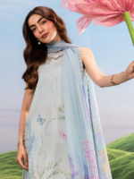 M/Basics by Maria.B 3-Piece Embroidered Unstitched Lawn Suit  D#10-A - Image 5