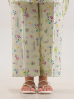 Saya 2-Piece Unstitched Premium Printed Lawn Suit Ivory - Image 5