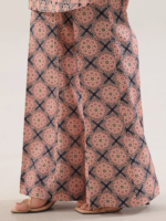 Saya Unstitched 2-Piece Premium Printed Lawn Suit Peach - Image 5