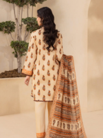 Zellbury 3-Piece Beige Unstitched Digital Printed Lawn Suit - Image 5