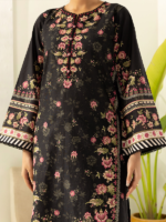 Zellbury 3-Piece Black Unstitched Digital Printed Lawn Suit - Image 7