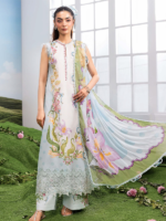 M/Basics by Maria.B 3-Piece Embroidered Unstitched Lawn Suit  D#05-A - Image 6