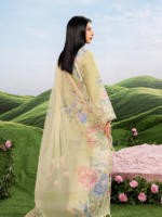 M/Basics by Maria.B 3-Piece Embroidered Unstitched Lawn Suit  D#11-A - Image 6