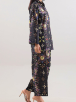 Saya 2-Piece Unstitched Premium Printed Lawn Suit Black - Image 6