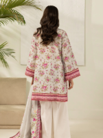 Zellbury 3-Piece Grey Unstitched Textured Lawn Suit - Image 6