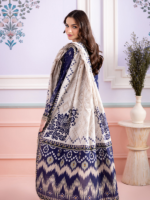 Zellbury 3-Piece Navy Blue Digital Printed Unstitched Lawn Suit - Image 7