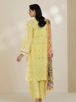 Zellbury Signature Lemon 3-Piece Unstitched Embroidered Lawn Suit - Image 7