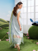 M/Basics by Maria.B 3-Piece Embroidered Unstitched Lawn Suit  D#05-A - Image 7