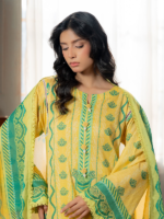 Zellbury Unstitched Yellow 3-Piece Digital Printed Lawn Suit - Image 2