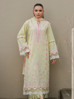 Zellbury Chikankari 3-Piece Unstitched Collection Lemon Yellow