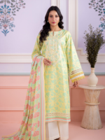 Zellbury Unstitched 2Piece Embroidered Lemon Lawn Suit WUS26E20468