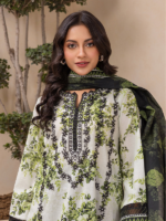 Zellbury Unstitched 2Piece Embroidered Lawn Green Suit WUS26E20868 - Image 2