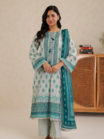 Zellbury 3 Piece Unstitched Digital Printed Lawn Suit