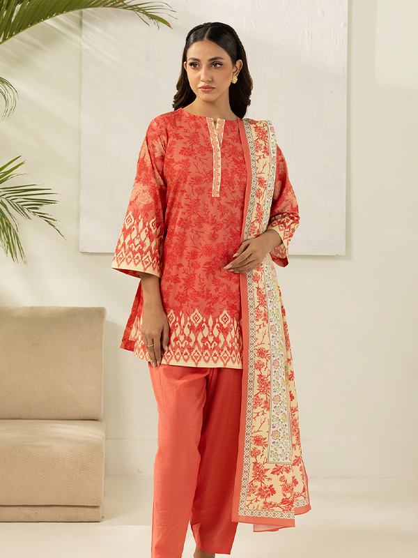 Zellbury 3 Piece Unstitched Digital Printed Lawn Suit