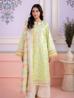 Zellbury Unstitched 2Piece Embroidered Lemon Lawn Suit WUS26E20468 - Image 2