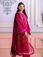 Zellbury 3Piece Unstitched Embroidered Magenta Lawn Suit WUS26E30713 - Image 2