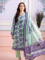 Zellbury Unstitched 3Piece Dobby Lawn Mint Green Suit WUS26X30839 - Image 3