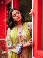 GJ Collection (Popinn) 3-Piece Unstitched Printed Lawn Suit Beige - Image 2
