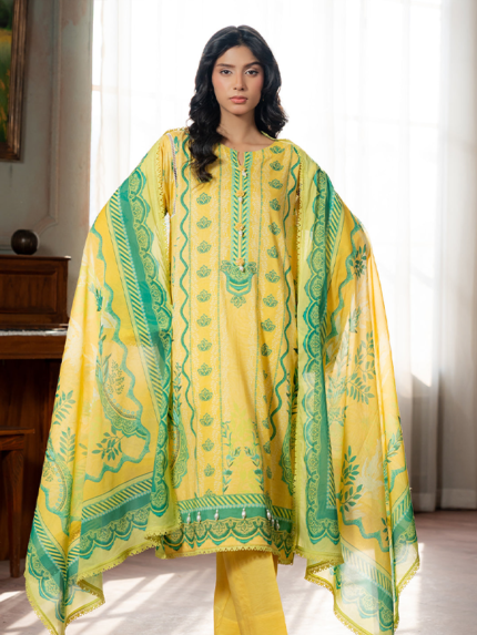 Zellbury 3 Piece Unstitched Digital Printed Lawn Suit