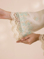 Zellbury Unstitched 2Piece Embroidered Lawn Off-White Suit WUS26E20743 - Image 2