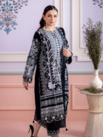 Signature Zellbury 3Pc Unstitched Embroidered Black Lawn Suit WUS26E30449 - Image 3