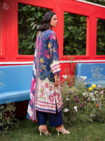 GJ Collection (Popinn) 3-Piece Unstitched Printed Lawn Suit Blue - Image 3