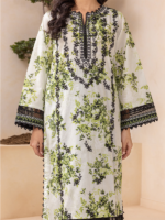 Zellbury Unstitched 2Piece Embroidered Lawn Green Suit WUS26E20868 - Image 3