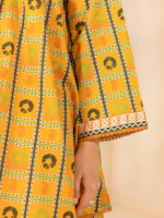 Zellbury Yellow 3-Piece Digital Printed Lawn Unstitched Suit - Image 4