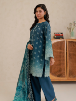 Zellbury  Zinc 3-Piece Digital Printed Lawn Unstitched Suit - Image 4