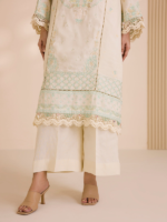 Zellbury Unstitched 2Piece Embroidered Lawn Off-White Suit WUS26E20743 - Image 3