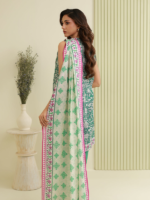Zellbury Unstitched 2Piece Printed Lawn Green Suit WUS26X20805 - Image 4
