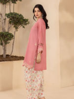 Zellbury Unstitched 2Piece Embroidered Lawn Peach Suit WUS26E20742 - Image 5