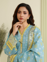 Zellbury Unstitched 3Piece Dobby Lawn Grey Suit WUS26X30840 - Image 4