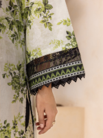 Zellbury Unstitched 2Piece Embroidered Lawn Green Suit WUS26E20868 - Image 4