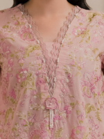 Zellbury Signature Unstitched 3Pc Embroidered Lawn Mauve Suit WUS26E30587 - Image 3