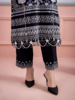 Signature Zellbury 3Pc Unstitched Embroidered Black Lawn Suit WUS26E30449 - Image 5