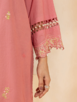 Zellbury Unstitched 2Piece Embroidered Lawn Peach Suit WUS26E20742 - Image 4
