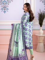 Zellbury Unstitched 3Piece Dobby Lawn Mint Green Suit WUS26X30839 - Image 5