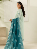 Zellbury Unstitched 3Piece Embroidered Lawn Blue Suit WUS26E30576 - Image 5