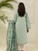 Zellbury Unstitched 2Piece Embroidered Lawn Aqua Suit WUS26E20530 - Image 6