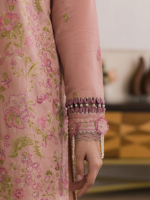 Zellbury Signature Unstitched 3Pc Embroidered Lawn Mauve Suit WUS26E30587 - Image 4