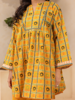 Zellbury Yellow 3-Piece Digital Printed Lawn Unstitched Suit - Image 5