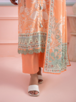 Zellbury Teal 3-Piece Digital Printed Lawn Unstitched Suit - Image 5