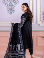 Signature Zellbury 3Pc Unstitched Embroidered Black Lawn Suit WUS26E30449 - Image 6
