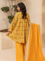 Zellbury Yellow 3-Piece Digital Printed Lawn Unstitched Suit - Image 6