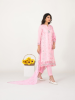 Tawakkal Fabrics(Rubai)3-Piece Embroidered Slub Lawn D-3830 - Image 2