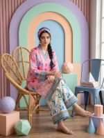 RegaliaTextiles Coccon Basic Unstitched 2Pc Printed Lawn Pink - Image 2