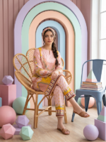 RegaliaTextiles Coccon Basic Unstitched 2PiecePrinted Lawn Peach - Image 2