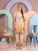 RegaliaTextiles Coccon Basic Unstitched 2PiecePrinted Lawn Peach - Image 3