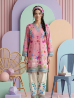 RegaliaTextiles Coccon Basic Unstitched 2Pc Printed Lawn Pink - Image 4